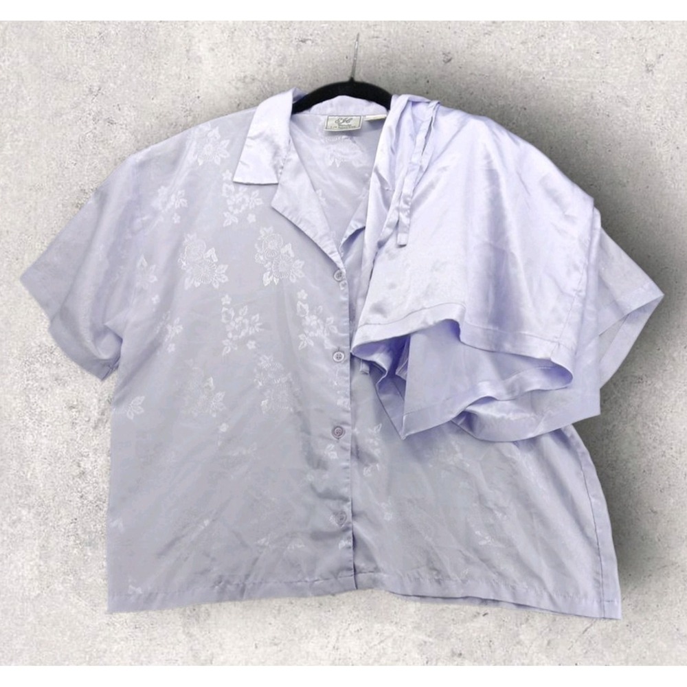 EJC apparel group intimate short sleeve Top &shorts Lavender Vintage‎ Floral